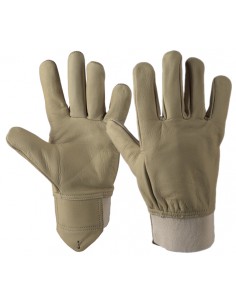 Gants de protection contre les risques mécaniqus, tout cuir fleur supérieure de vachette, poignet protège artère