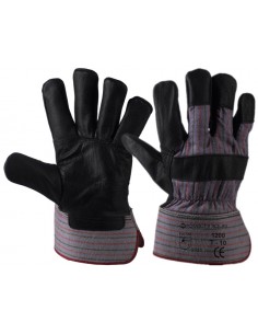 Gants de protection contre les risques mécaniques, en cuir fleur supérieure de vachette