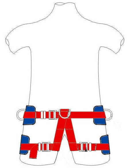 Ceinture-cuissard  3 points d'attaches TOP-LOCK