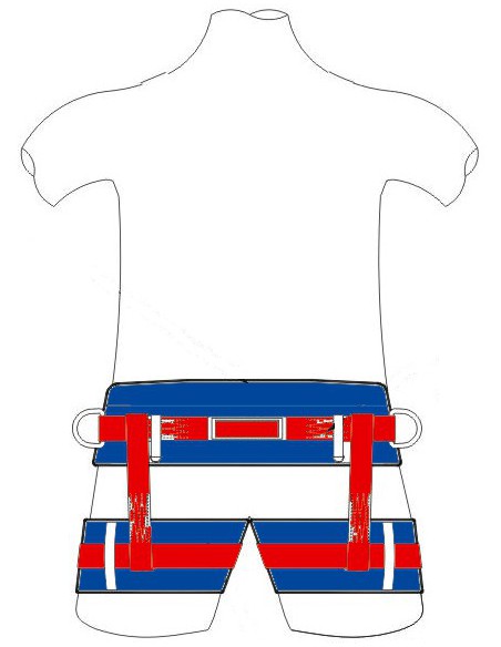 Ceinture-cuissard  3 points d'attaches TOP-LOCK