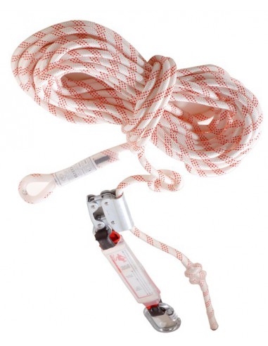 Anti-chute mobile stop corde 20 m avec absorbeur