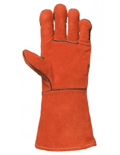 Gants de protection contre les risques mécaniques, thermiques, tout croûte de cuir vachette coutures fil "kevlar"