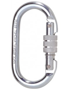 Mousqueton de sécurité à vis ouverture 18 mm