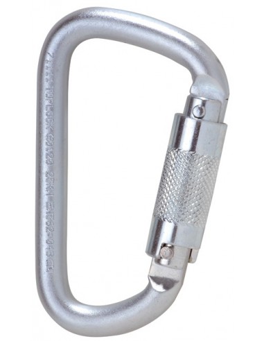 Mousqueton de sécurité quart de tour ouverture 19 mm