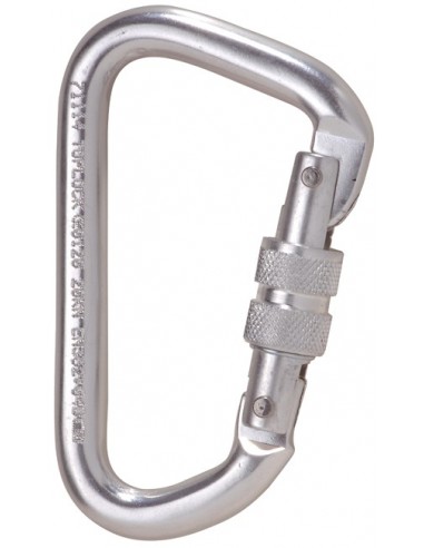 Mousqueton de sécurité à vis en aluminium