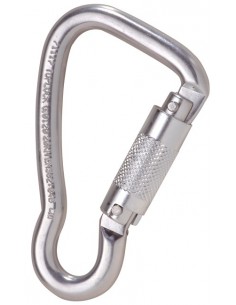 Mousqueton de sécurité automatique en aluminium