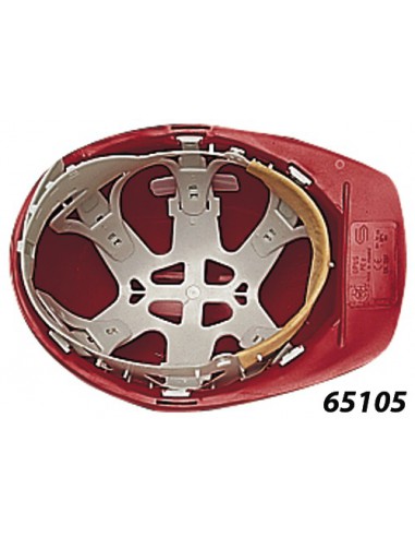 CASQUE CHANTIER ROUGE 65105
