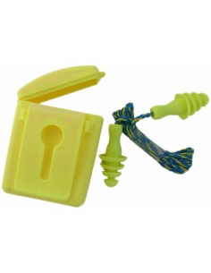 Bouchons d'oreilles cordés réutilisables avec boitier de rangement 2