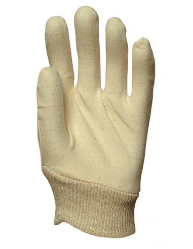 Gants de manipulation légère et protection des pièces, coton interlock qualité supérieure, poignet bord côtes