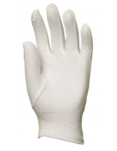 Gants de manipulation légère et protection des pièces, coton blanchi qualité supérieure