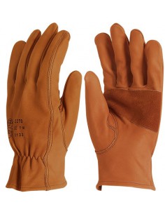 Gants tout cuir fleur supérieure