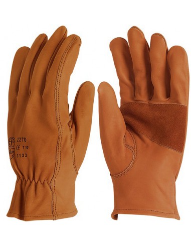 Gants tout cuir fleur supérieure