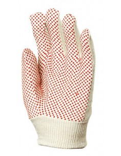 Gants coton croisé paume picots 4160 2