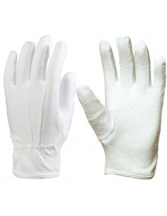 Gants coton léger paume picots 4170