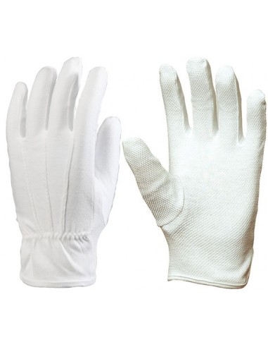 Gants coton léger paume picots 4170