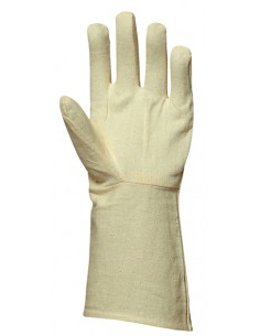 Gants de manipulation légère et protection des pièces, toile de coton, manchette 15 cm