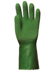 Gants latex crêpé avec manchette 3815