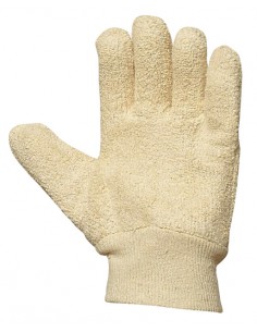 Gants de protection contre les risques mécaniques et thermiques en coton bouclette lourde