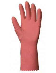 Gants de ménage en latex naturel rose