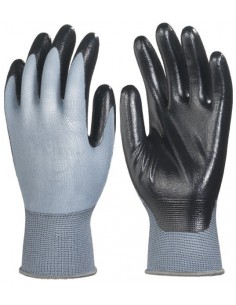Gants légers paume enduite nitrile noir 6260