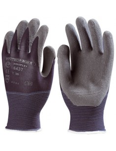 Gants support tricoté nylon léger paume latex crêpé 6440