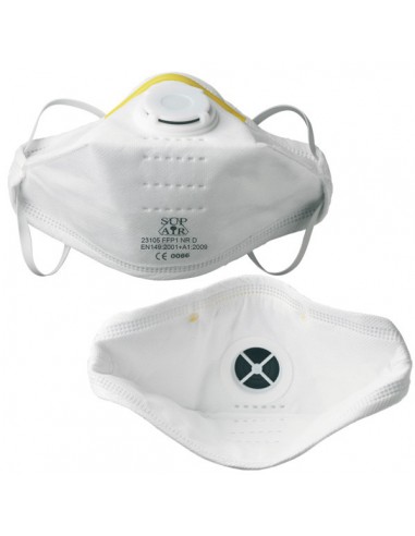 Masque à usage court pliable valve type FFP1 NR D SL 23105