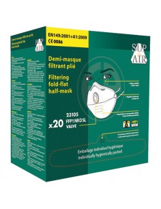 Masque à usage court pliable valve type FFP1 NR D SL 23105 2