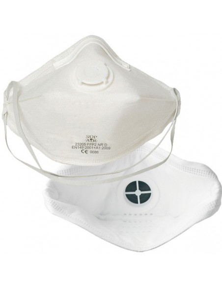 Masque à usage court pliable valve type FFP2 NR D SL 23205