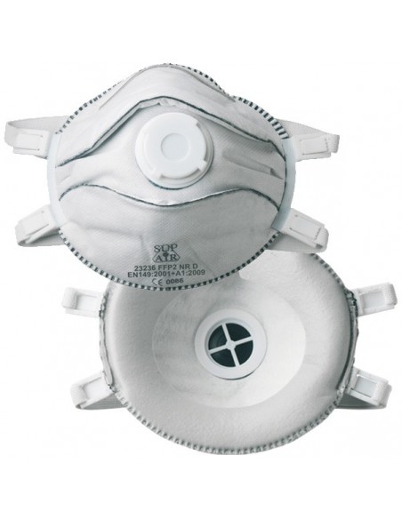 Masque à usage court vapeurs organiques FFP2 NR D SL VO 23236