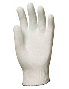 Gants de manipulation légère et protection des pièces, nylon sans peluche, poignet bord côtes
