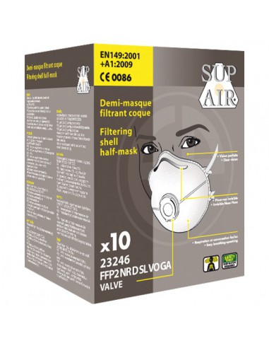 MASQUE RESPIRATOIRE COQUE FFP2 V.O-G.A. 23246
