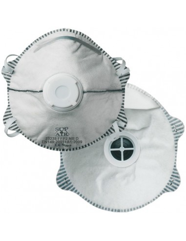 Masque à usage court vapeurs organiques FFP2 NR D SL VO 23238