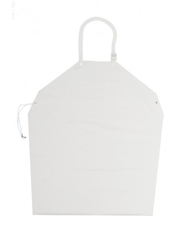 Tablier agro alimentaire en vinyle blanc