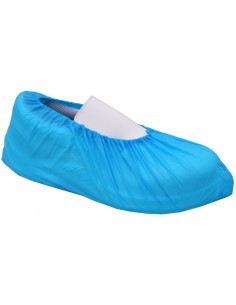 Couvre chaussures en polyéthylène bleu