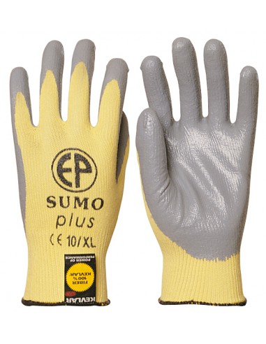 Gants de protection contre les risques mécaniques, enduction nitrile, support tricoté fils kevlar, dos aéré