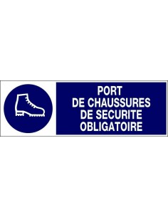 Panneau norme afnor port des chaussures de sécurité obligatoire 70367CH