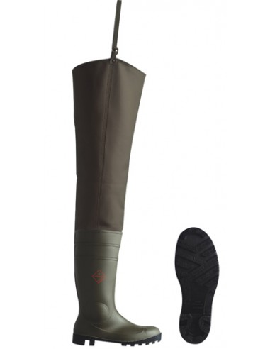 Cuissardes de sécurité imperméables en PVC