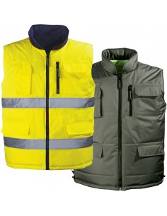 Gilet matelassé haute visibilité EN471 classe 2 réversible 7HWG