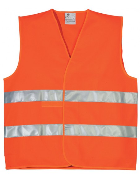 Gilet fluo haute visibilité EN471 classe 2 double ceintures 70232