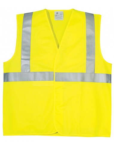 Gilet fluo haute visibilité EN471 classe 2 baudrier 70216
