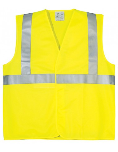 Gilet fluo haute visibilité EN471 classe 2 baudrier 70206