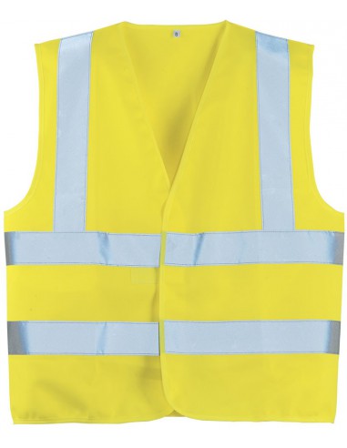 Gilet fluo haute visibilité EN471 classe 2 ceintures et baudriers 70242