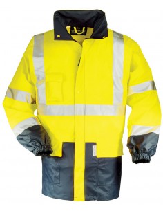 Veste de pluie haute visibilité EN471 classe 3 en polyuréthane 70310