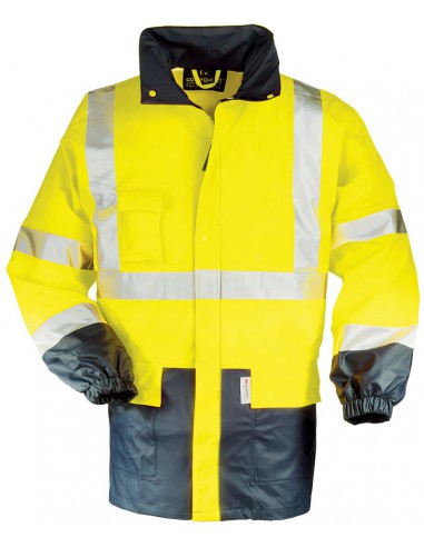 Veste de pluie haute visibilité EN471 classe 3 en polyuréthane 70310