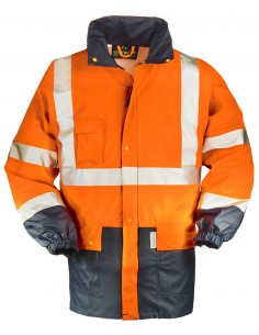 Veste de pluie haute visibilité EN471 classe 3 en polyuréthane 70310 2