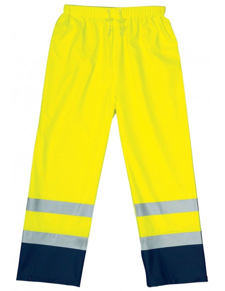 Pantalon de pluie haute visibilité EN471 classe 3 en polyuréthane 70320