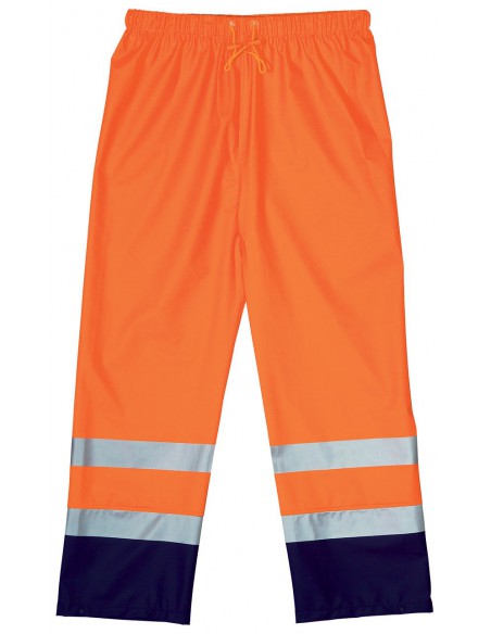 Pantalon de pluie haute visibilité EN471 classe 3 en polyuréthane 70320