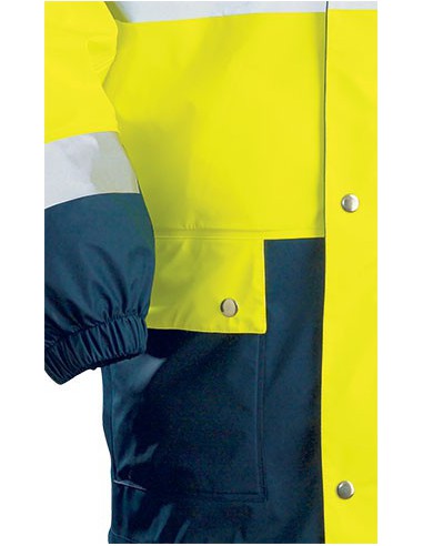 Veste de pluie haute visibilité EN471 classe 3 en polyuréthane 70310