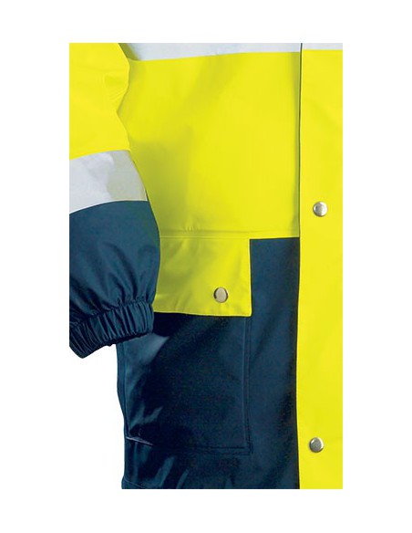 Veste de pluie haute visibilité EN471 classe 3 en polyuréthane 70310