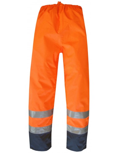 Pantalon de pluie haute visibilité EN471 classe 2 en polyester Oxford 7AIT